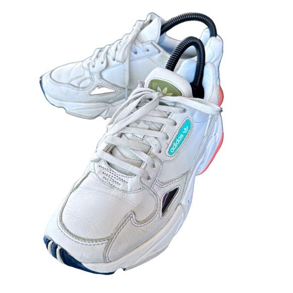adidas Originals Shoes - Adidas Originals Falcon Sneakers Athletic Chunky Shoes White/Orange Size 5